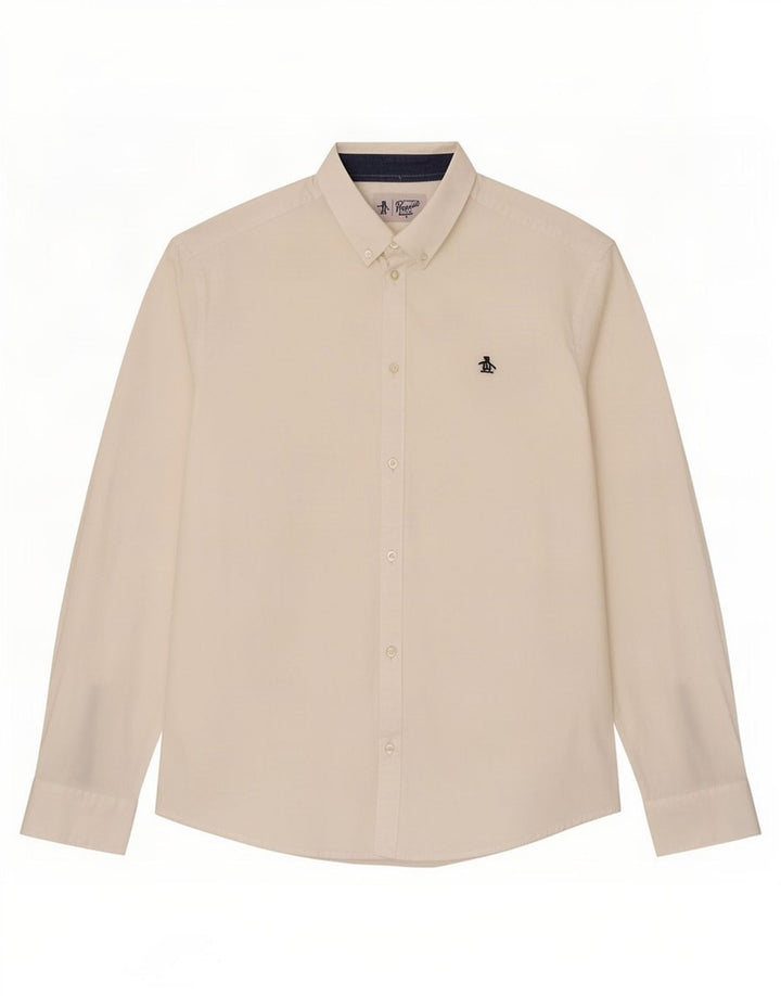 Camisa Penguin Hombre Grande Algodón Blanco