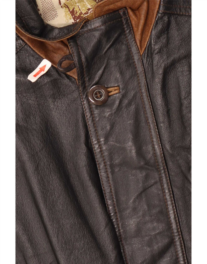 Creation Chaqueta de cuero para hombre EU 48/50 Medium Black