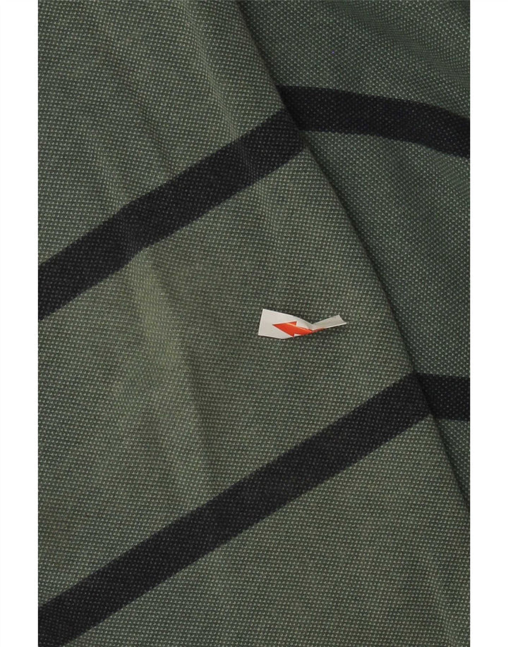J. Crew Hombre Sudadera Con Cremallera Y Cuello Jersey De Algodón A Rayas Verde Medio