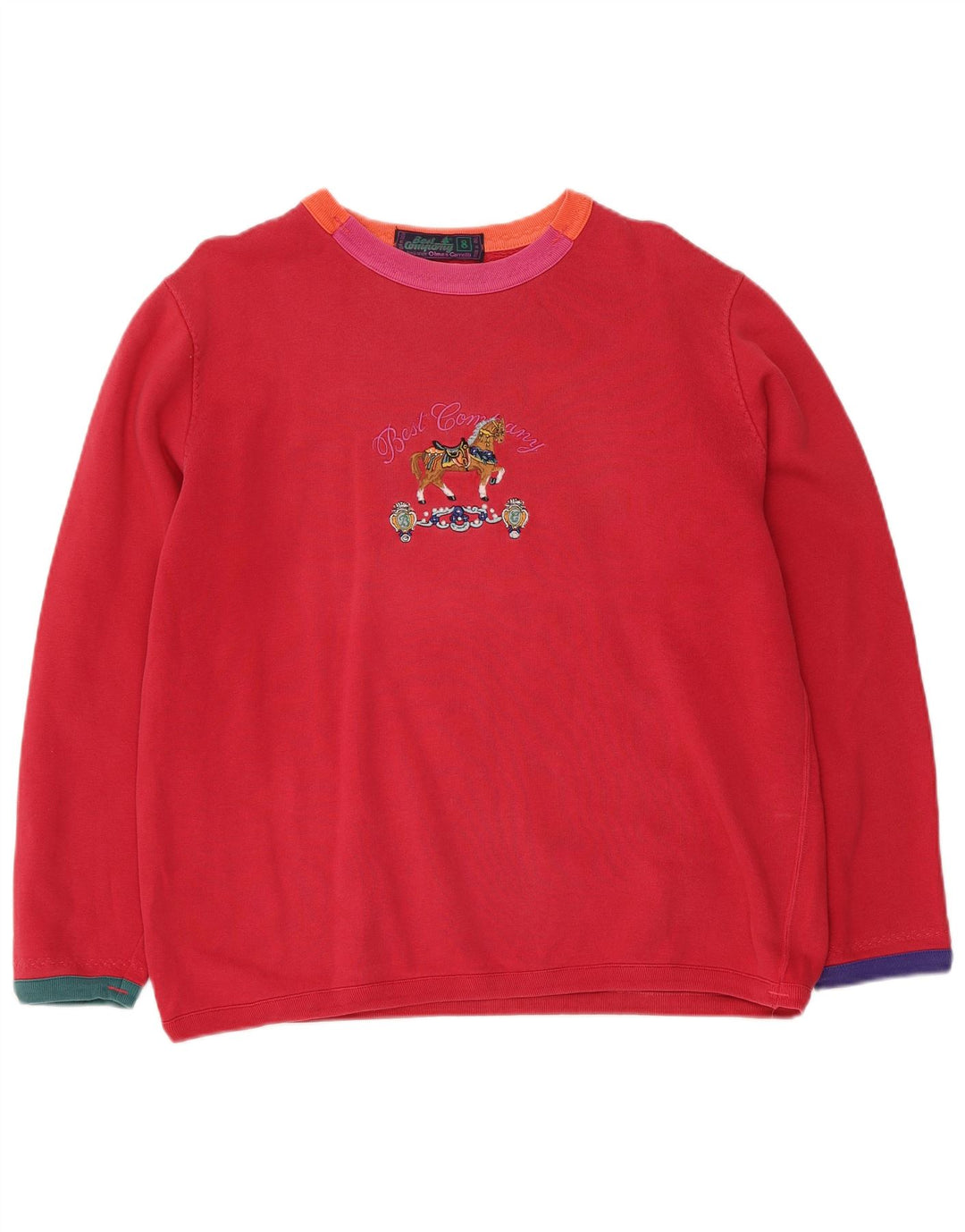 BEST COMPANY Sudadera con estampado gráfico extragrande para mujer UK 8 Small Red