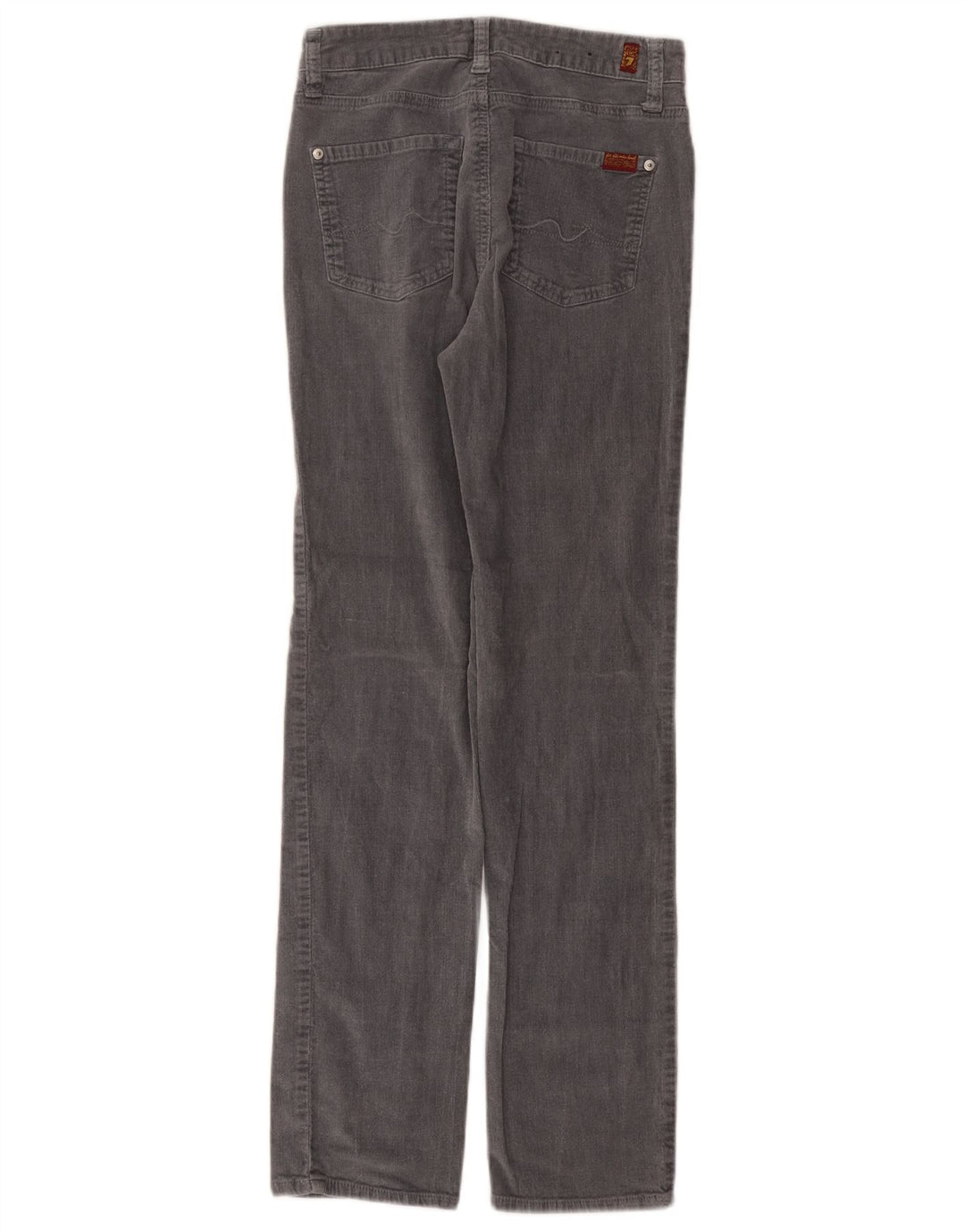 7 FOR ALL MANKIND Pantalón recto de pana para niño 15-16 años W32 L29 Gris