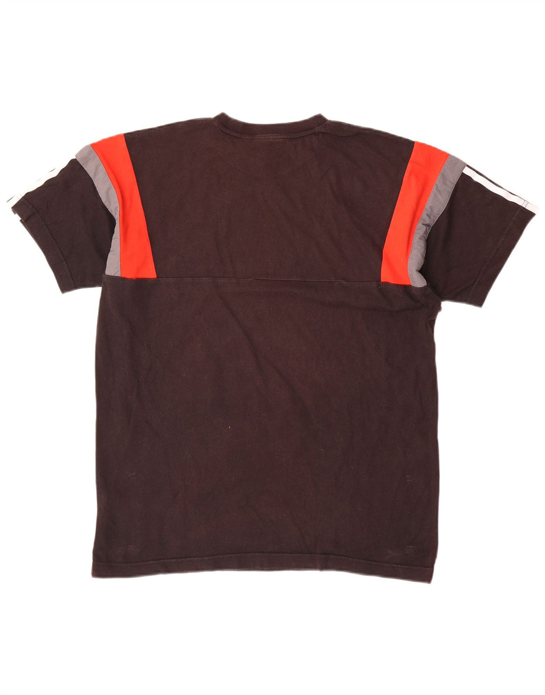Adidas Hombre Camiseta Top Medium Negro Colorblock Algodón