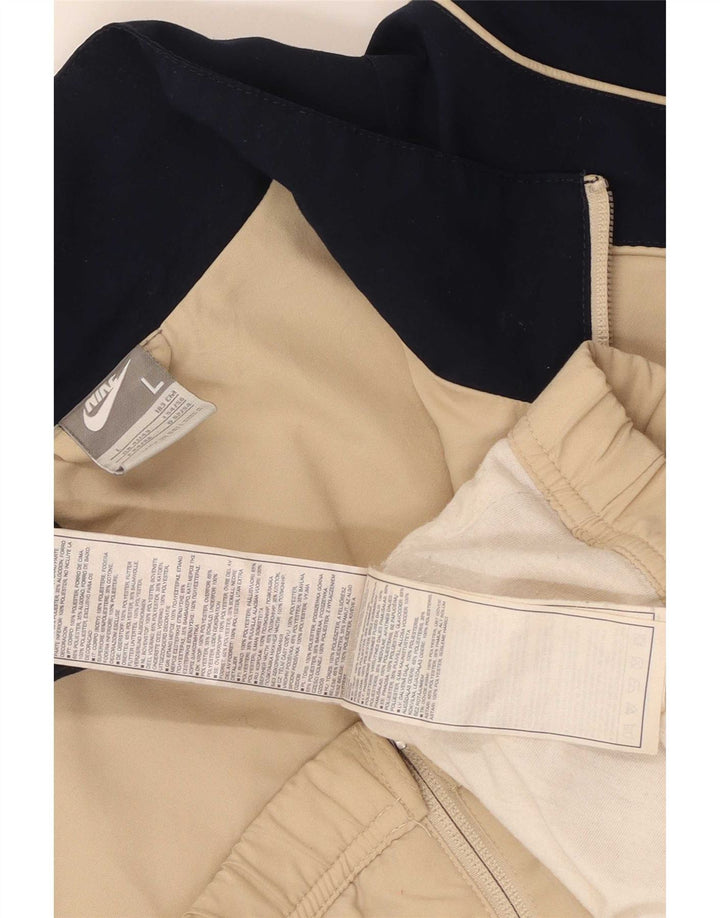 Nike - Chaqueta de chándal para hombre, talla grande, color beige, poliéster