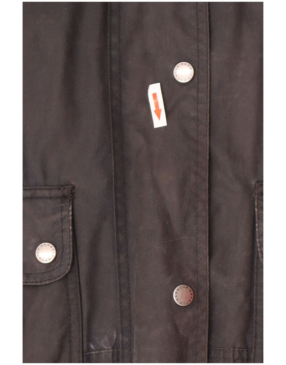 BARBOUR Chaqueta encerada extragrande con capucha para mujer Reino Unido 12 Algodón azul marino mediano