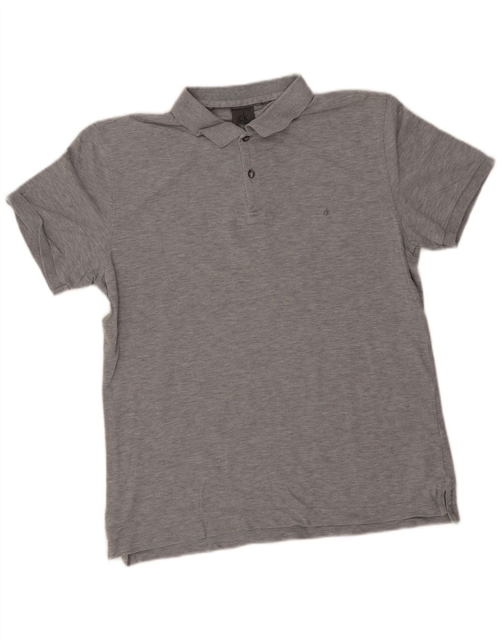 Polo Calvin Klein para hombre de algodón gris medio