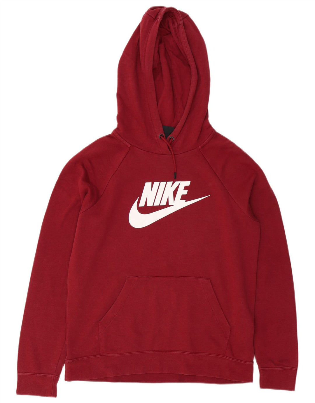 NIKE Sudadera con capucha estampada para hombre, talla pequeña, algodón rojo