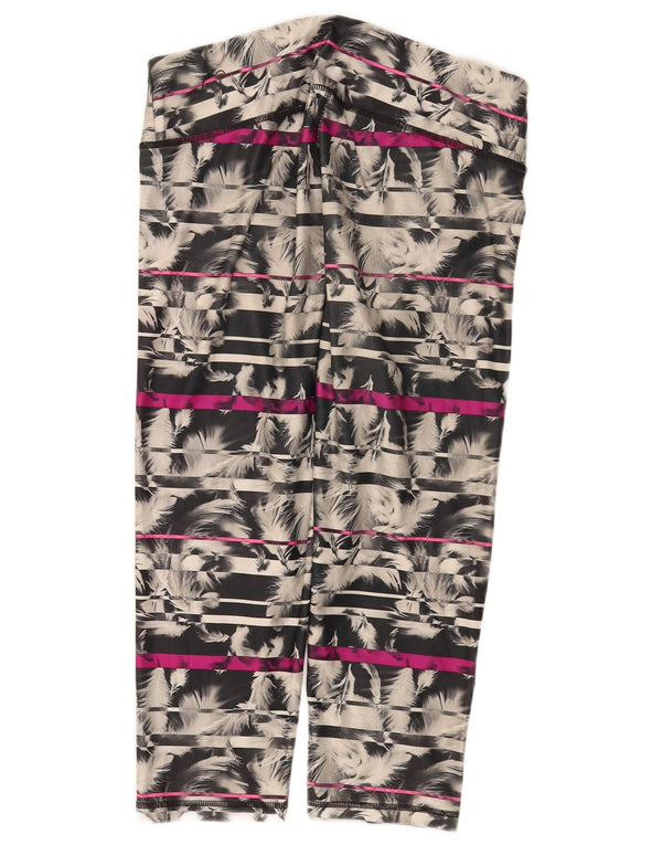 Puma Leggings Capri con patrón abstracto para mujer, talla 40, talla grande, multicolor