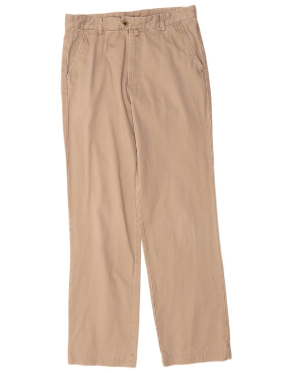 Gant Pantalón de traje recto para hombre W33 L34 Algodón beige