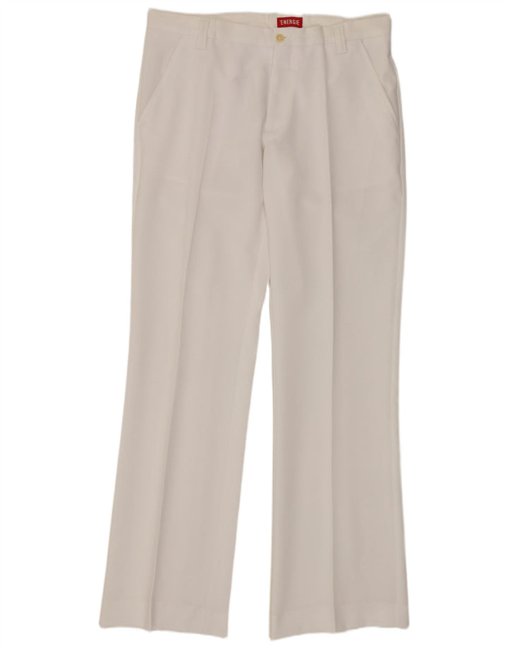 Pantalón chino recto Energie para hombre W36 L34 Poliéster blanco