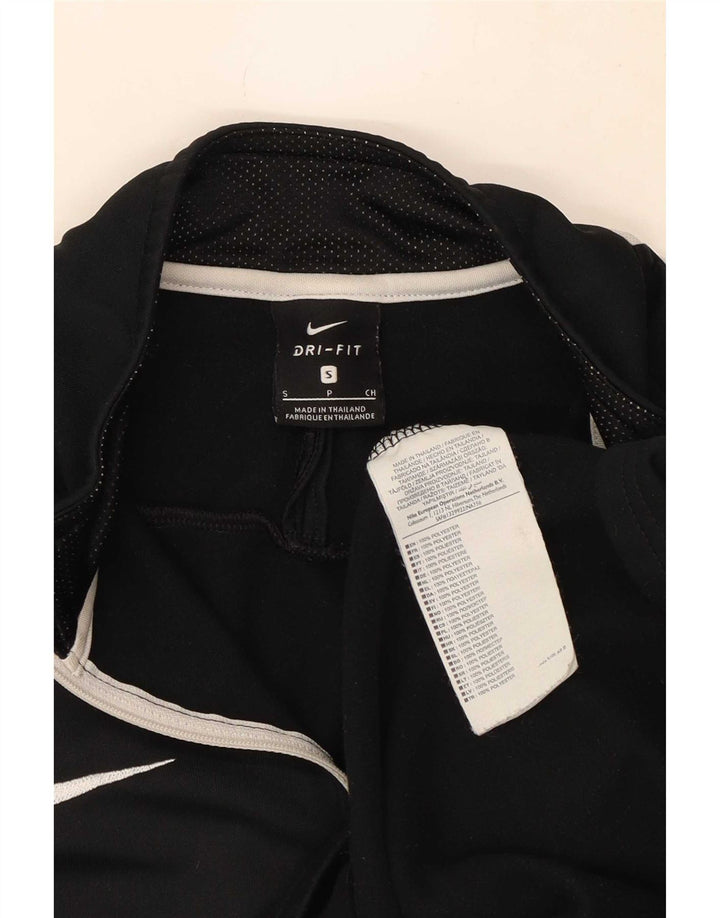 Nike Dri Fit - Chándal con cremallera y cuello para hombre, talla pequeña, color negro
