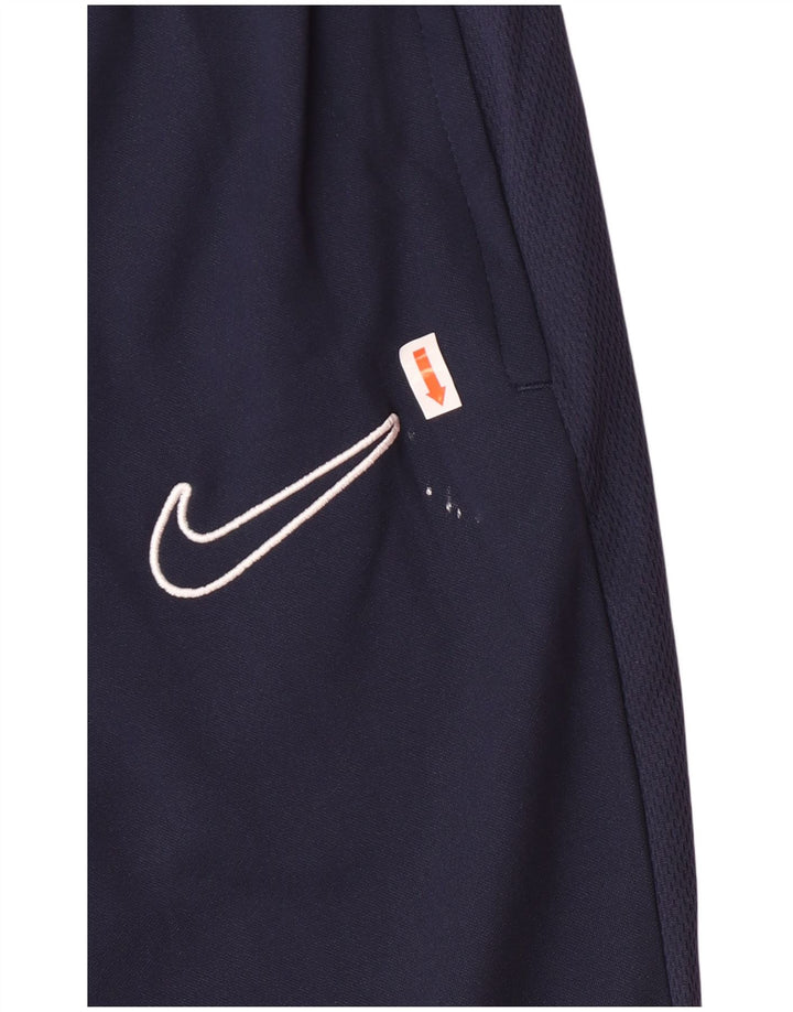 Nike Dri Fit - Pantalón de chándal para hombre, talla pequeña, poliéster, color azul marino