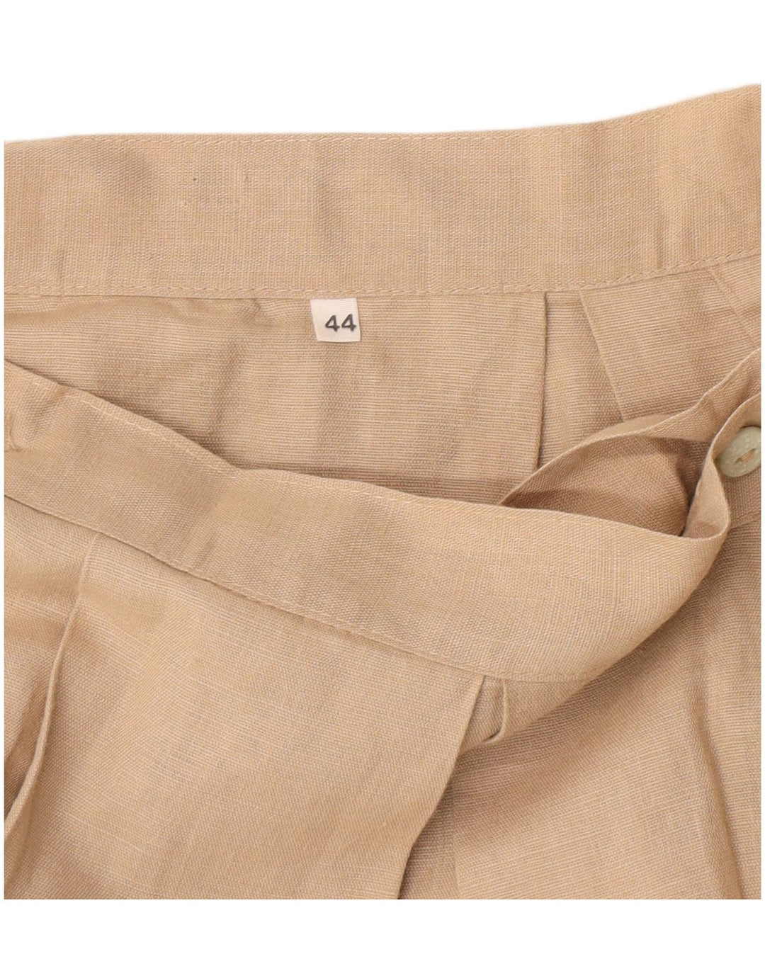 Falda cruzada vintage para mujer IT 44 Mediana W26 Beige