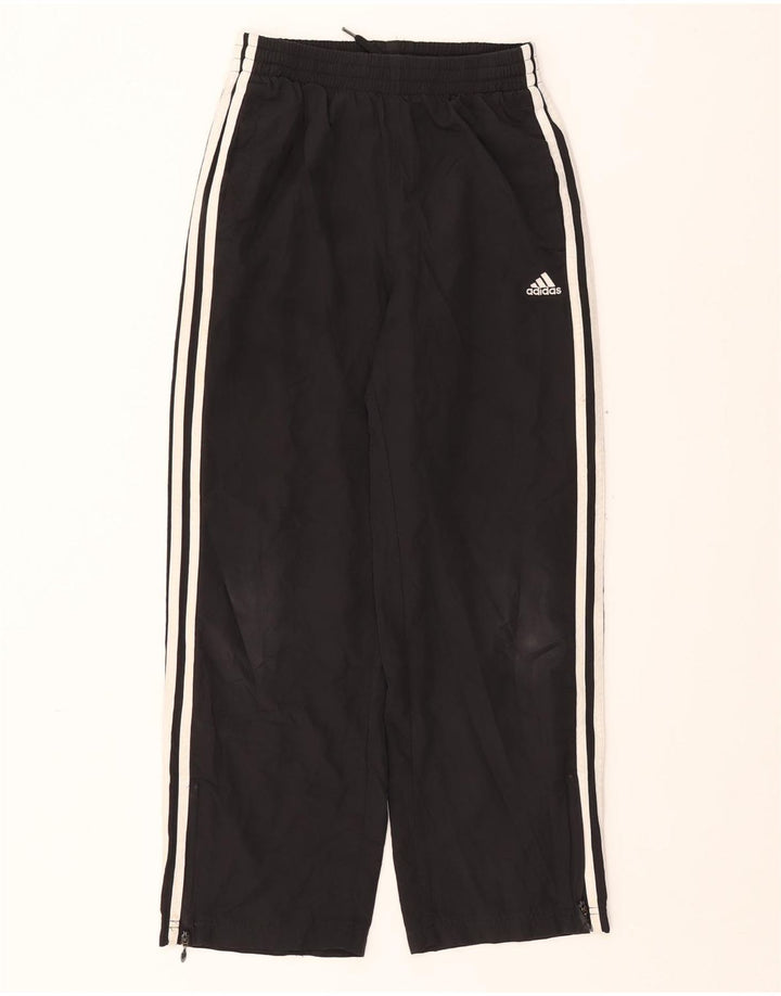 ADIDAS Boys Tracksuit Trousers 11-12 Years  Black Polyester Vintage Adidas and Second-Hand Adidas from Messina Hembry 
