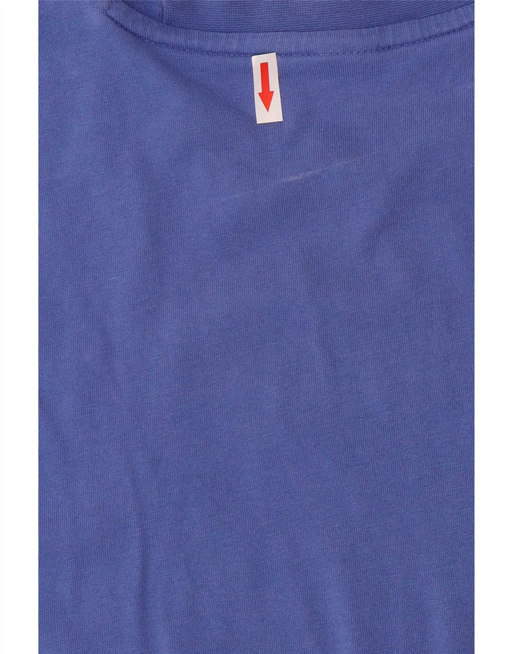 Camiseta Reebok Hombre Graphic Top Algodón Azul Medio