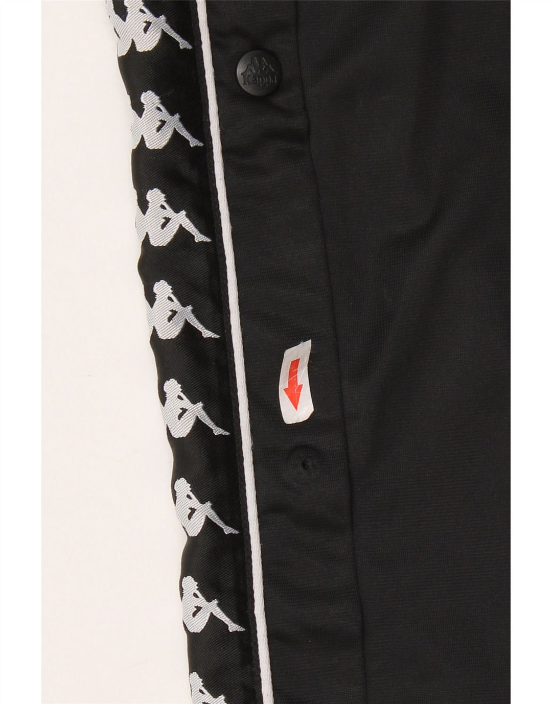 KAPPA Pantalones de chándal gráficos para mujer UK 40 Mediano Poliéster negro