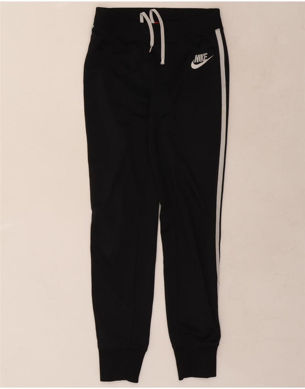 Nike Pantalones de chándal para mujer Joggers UK 6 XS Poliéster a rayas negras