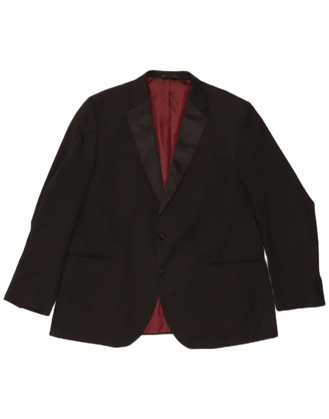 Marks & Spencer Chaqueta tipo blazer de corte regular con 2 botones para hombre UK 48 2XL Negro