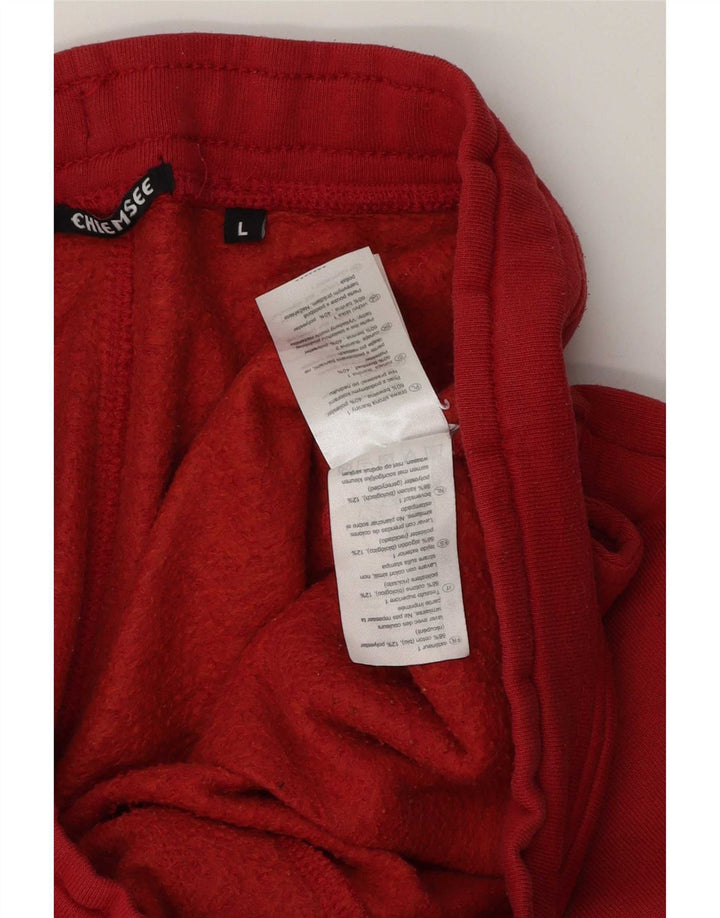 Chiemsee - Pantalones cortos deportivos para hombre, talla grande, algodón rojo