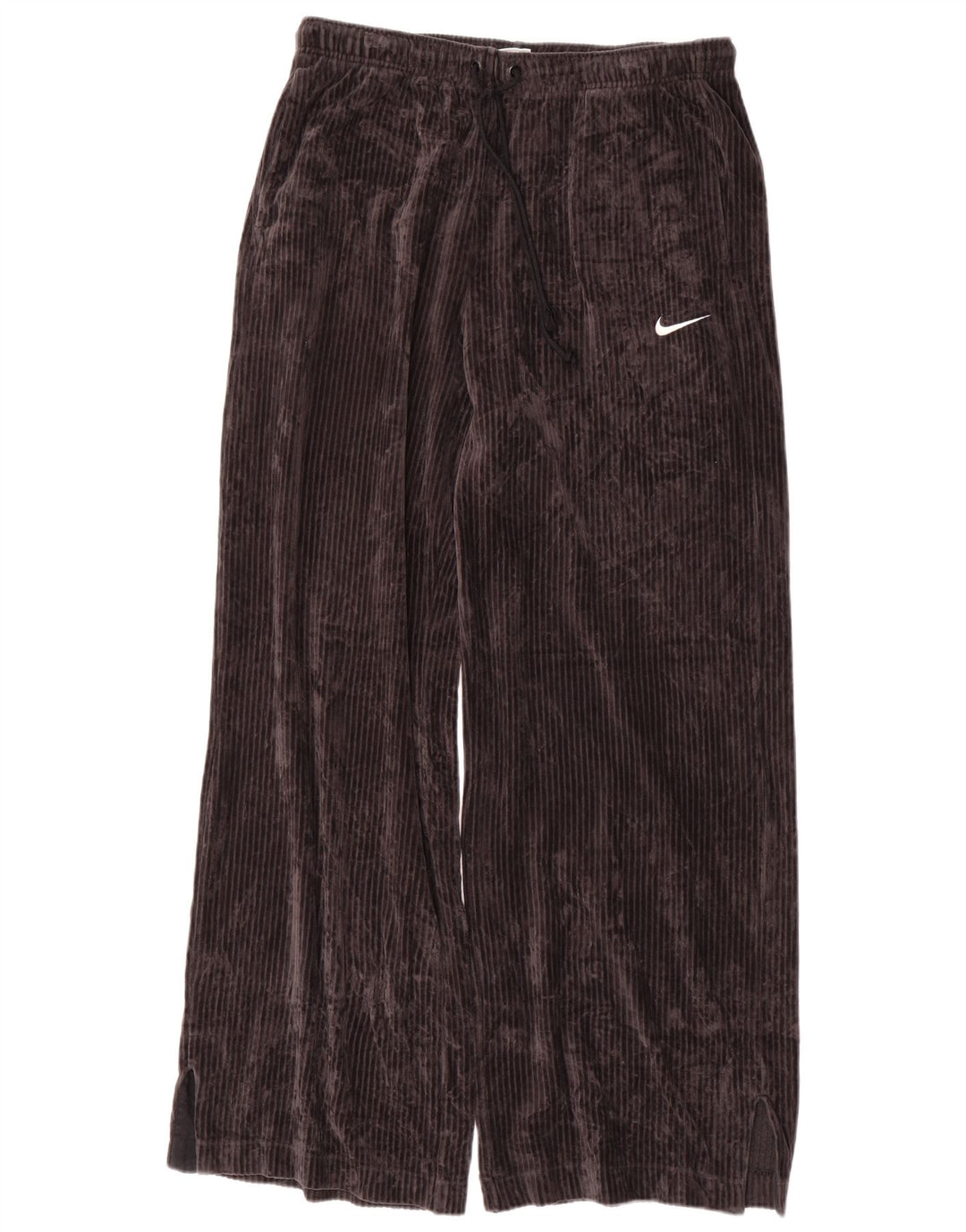 NIKE Pantalones de chándal de terciopelo para hombre, talla grande, algodón negro