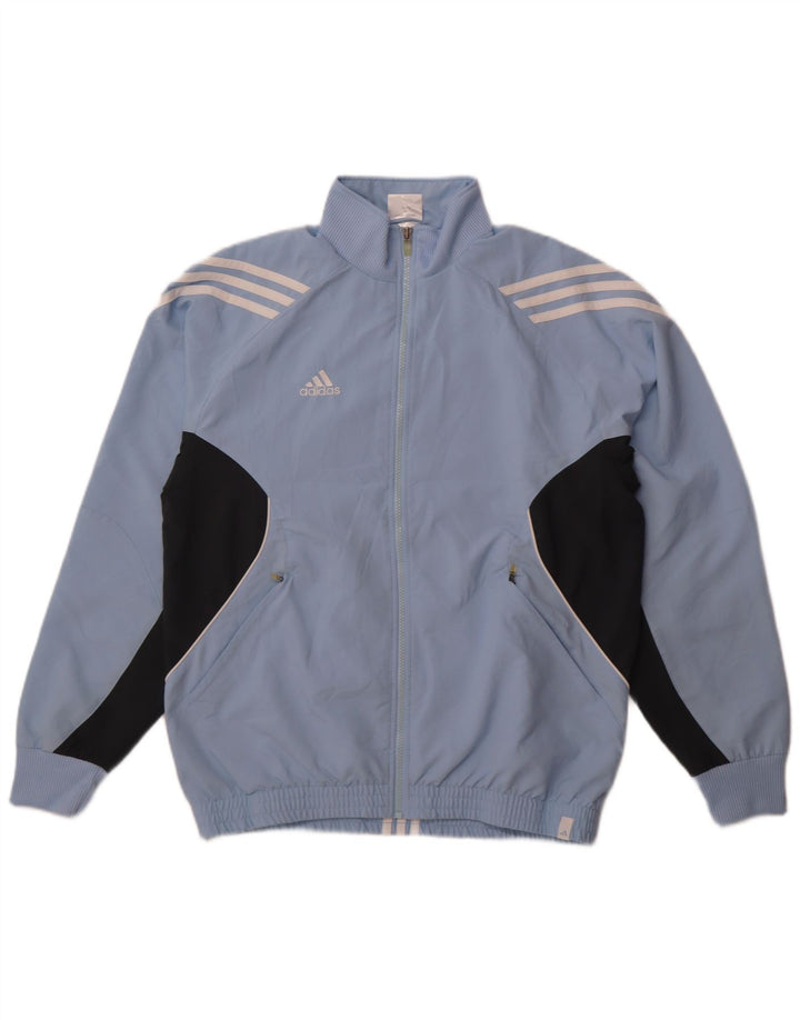 Adidas Mens Climalite Chándal Top Chaqueta Reino Unido 38/40 Medio Azul Colorblock
