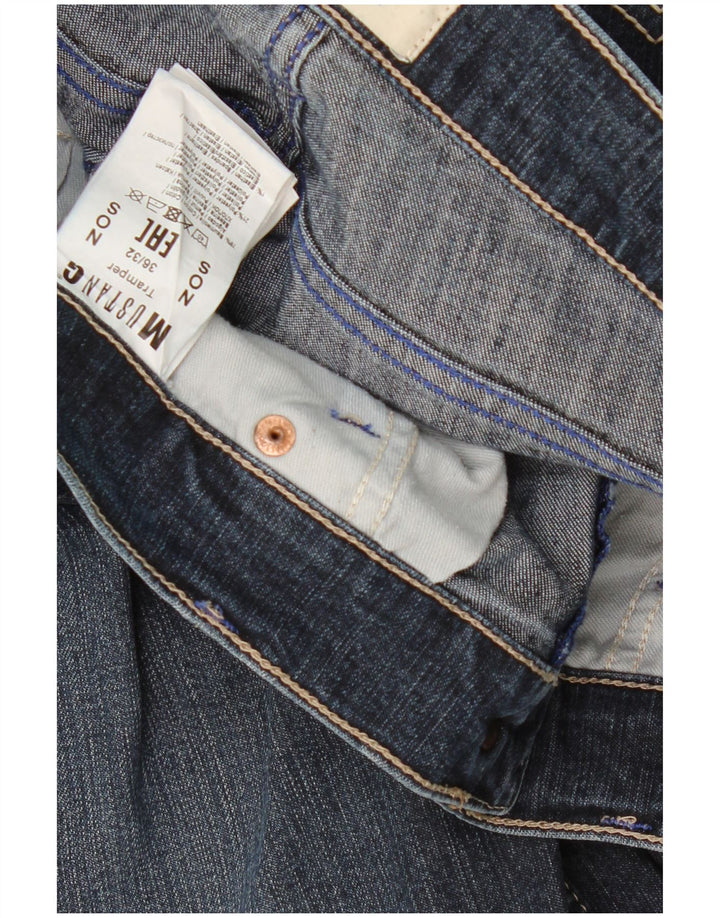 MUSTANG Vaqueros ajustados Tramper para hombre W36 L32 Algodón azul marino