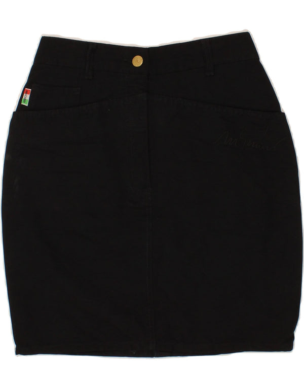 MOSCHINO Falda Vaquera W26 Small Negro Algodón
