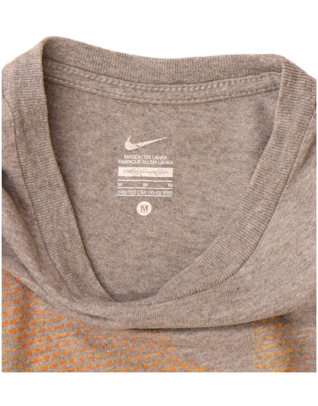 Nike Camiseta gráfica para niño 10-11 años Algodón Gris Medio