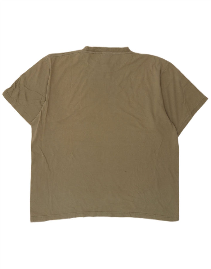 Nike Camiseta gráfica para hombre Top grande de algodón caqui