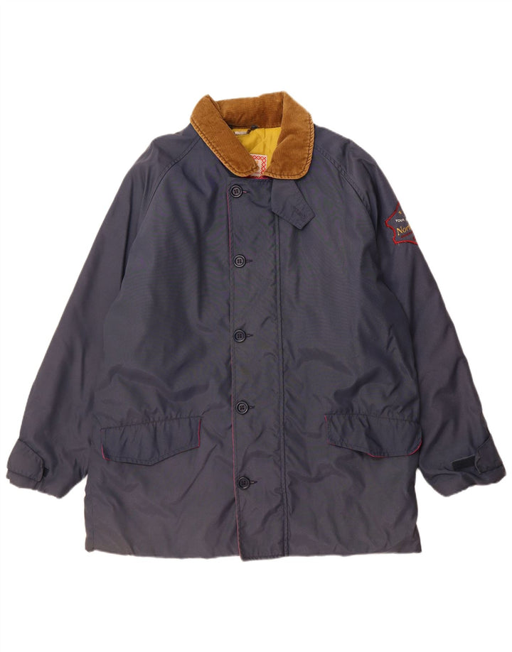 Chaqueta cortavientos Carrera para hombre UK 42 XL Azul marino Colorblock Poliamida
