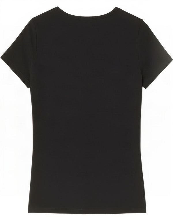 Levi's Camiseta para mujer Top UK 10 Small Black Cotton