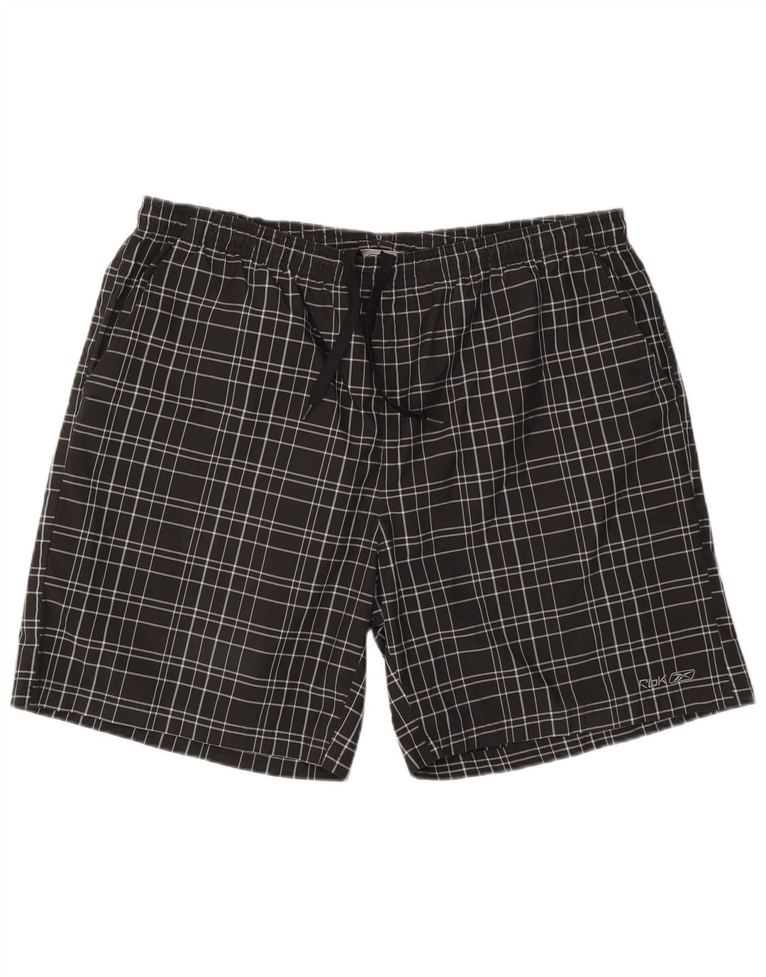 Reebok Bañador Hombre 2XL Negro Cuadros Poliéster