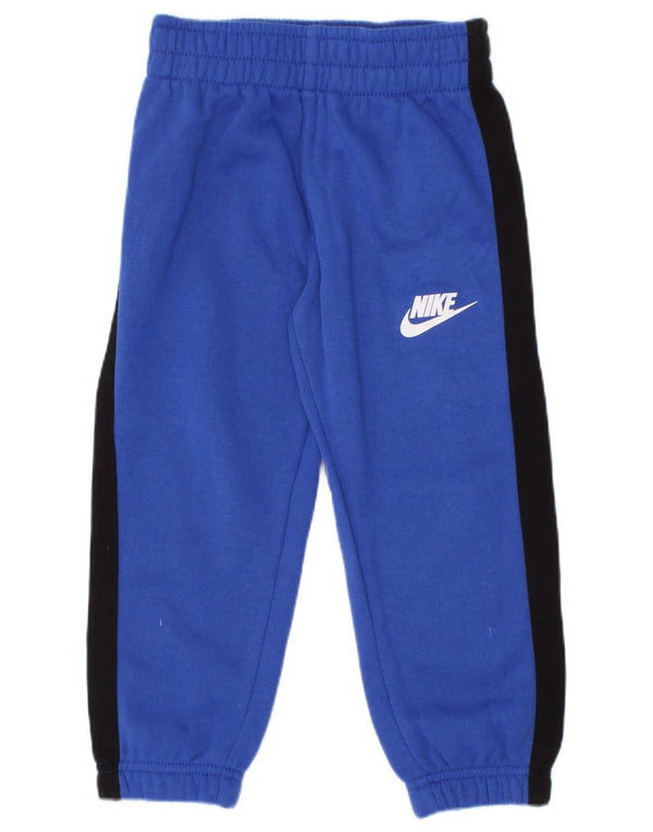 Nike Pantalones de chándal para niños Joggers 2-3 años Azul Colorblock Algodón
