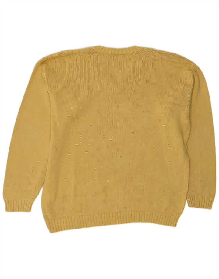Stefanel Jersey con Cuello en V para Hombre XL Amarillo