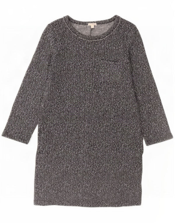 Gap Vestido recto de manga larga para mujer UK 44 Gris medio moteado