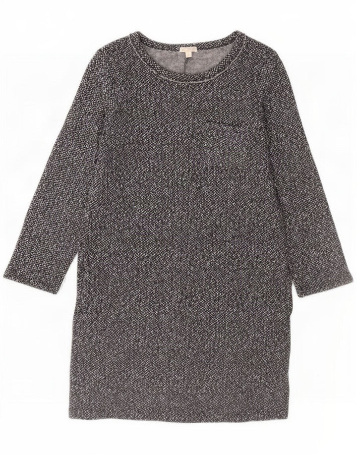 Gap Vestido recto de manga larga para mujer UK 44 Gris medio moteado