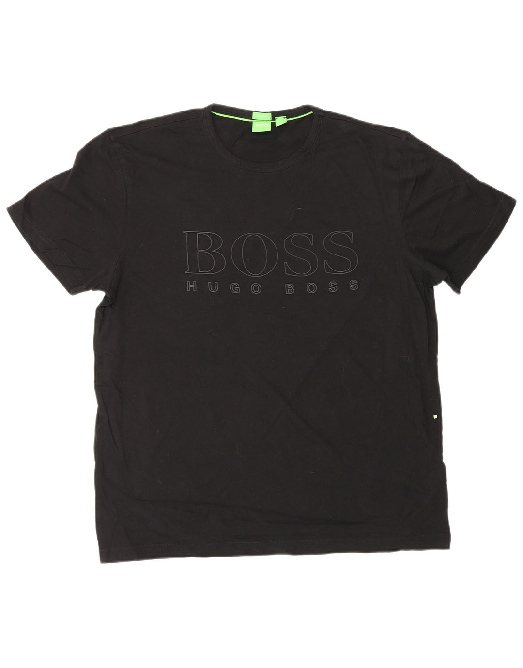 HUGO BOSS Camiseta con gráfico de corte moderno para hombre, talla grande, negro