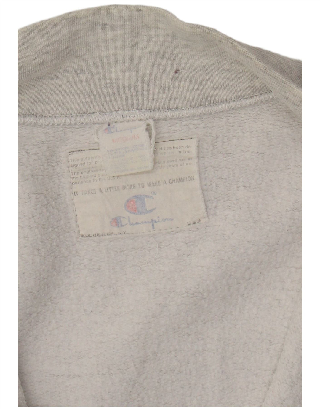 CHAMPION Chaqueta de chándal para hombre de algodón gris medio