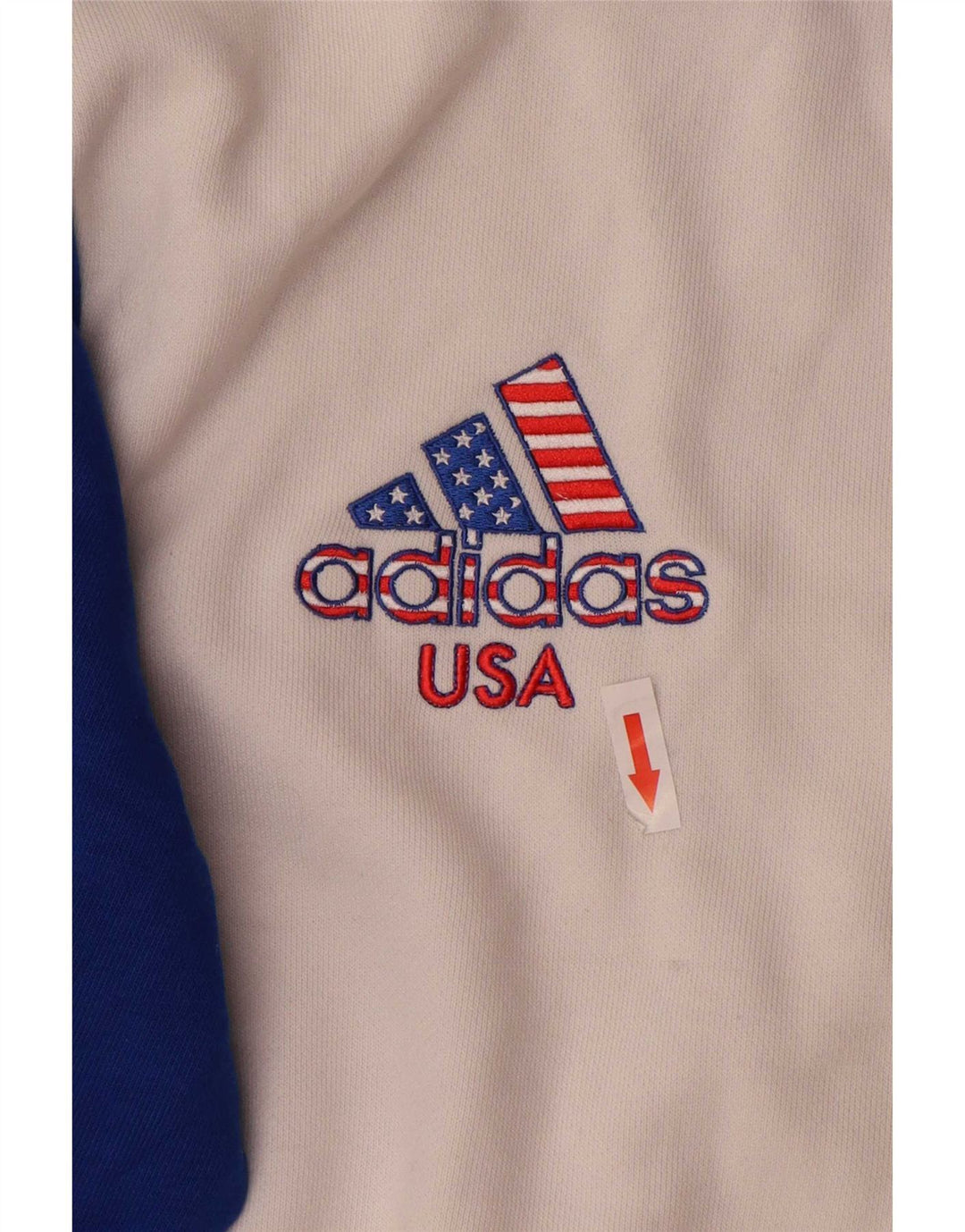 Adidas - Chaqueta de chándal para hombre, color blanco medio, algodón color block