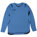 Umbro Hombre Top Manga Larga Poliéster Color Block Azul Pequeño