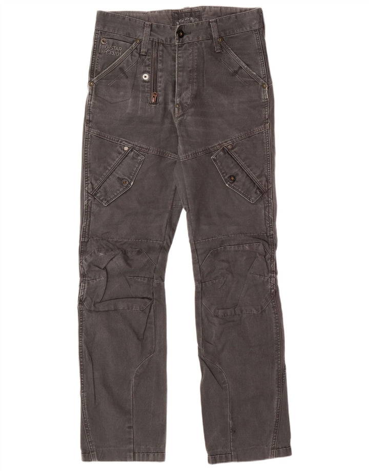 G-Star Hombre Pantalones Cargo Rectos W29 L30 Algodón Gris