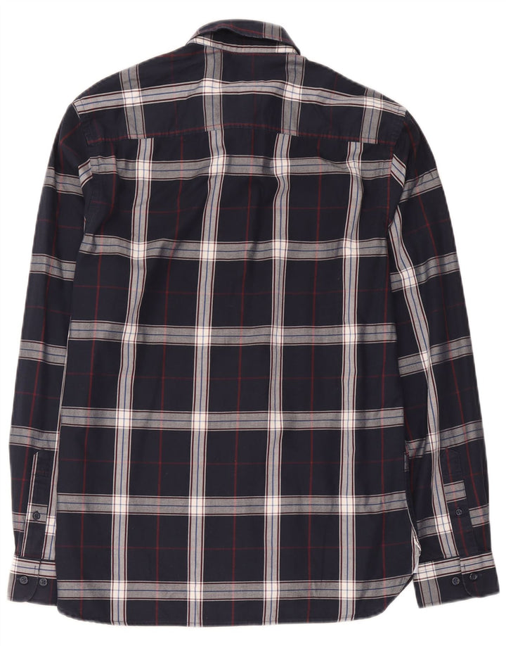 Camisa Jack & Jones Hombre Medium Azul Marino Cuadros Algodón