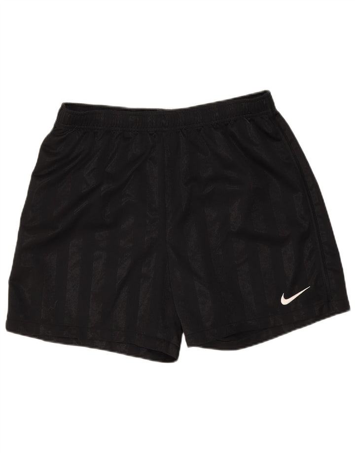 Pantalón corto deportivo Nike para hombre Poliéster a rayas negras medianas