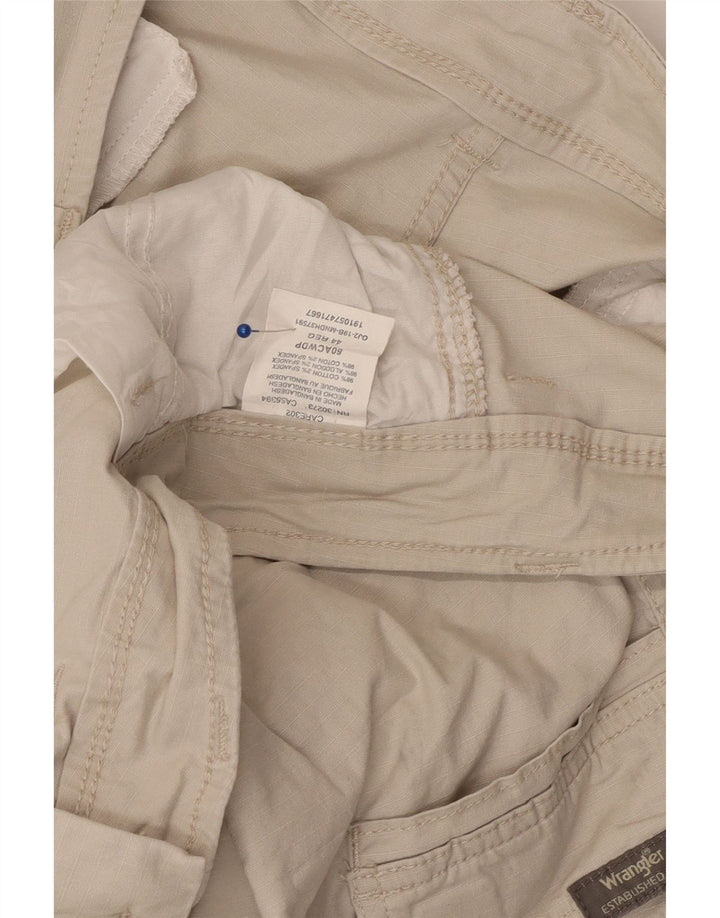 WRANGLER Pantalones cortos cargo para hombre W44 2XL Algodón beige