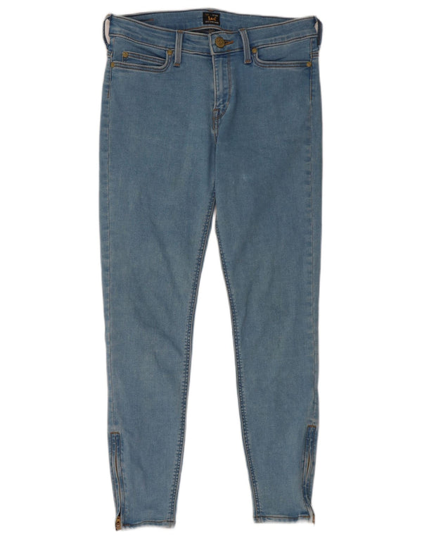 Vaqueros Lee Mujer Scarlett Skinny Recortados W28 L25 Algodón Azul