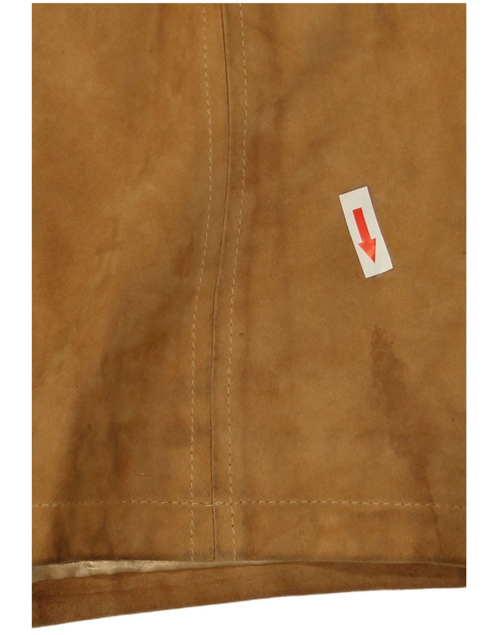 Ombraluce Chaqueta de ante para hombre IT 46 Cuero marrón grande