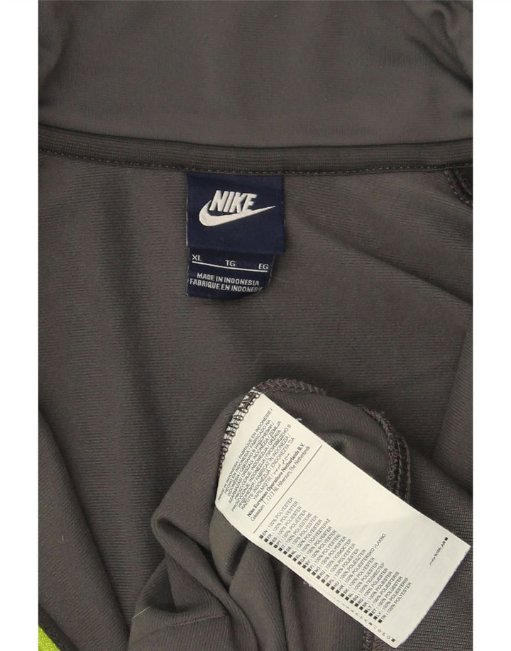 NIKE Hombre Chándal Top Jacket XL Gris Colorblock Poliéster