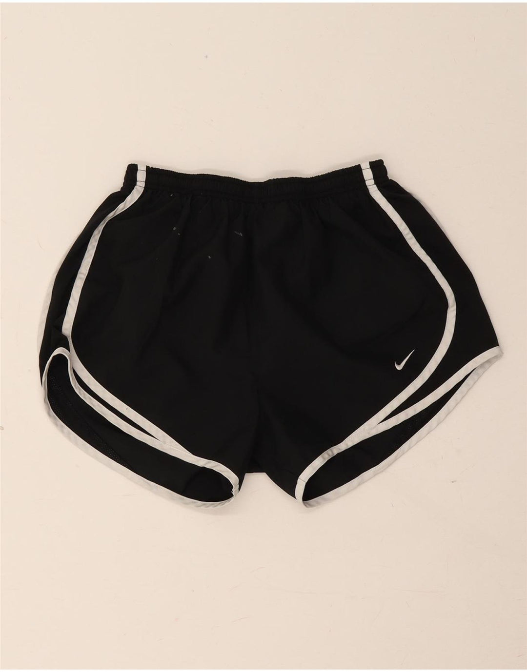Nike Pantalones cortos deportivos Dri Fit para mujer UK 8 Small Poliéster negro
