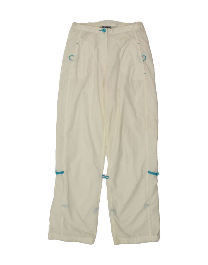 CHAMPION Womens Tracksuit Trousers UK 12 Medium White Polyamide Vintage Champion and Second-Hand Champion from Messina Hembry 