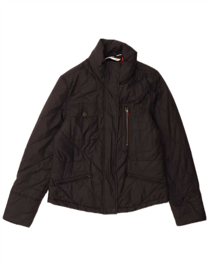 Tommy Hilfiger Chaqueta acolchada para mujer UK 46 Grande Poliéster negro