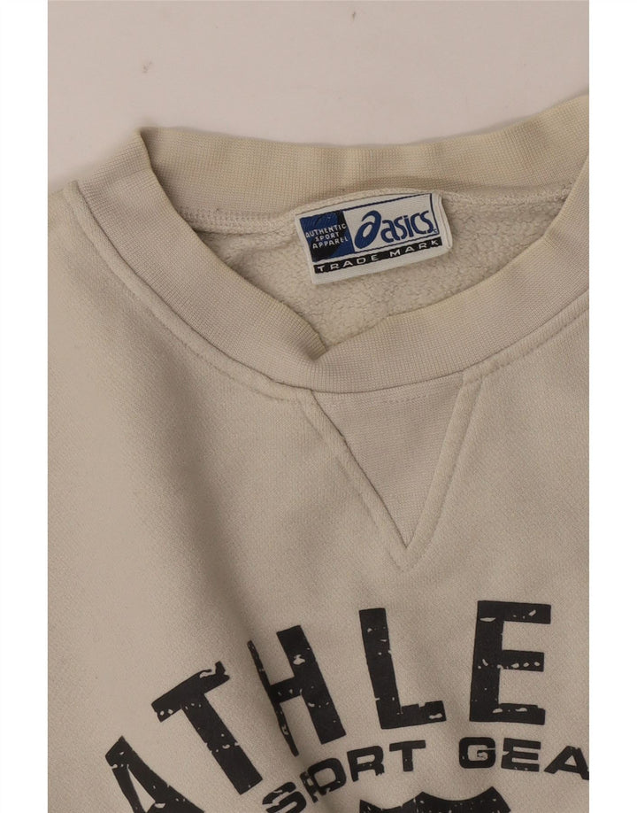 Asics Hombre Graphic Sudadera Jumper 2XL Beige